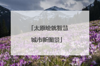 太原绘就智慧城市新图景