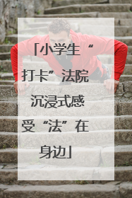 小学生“打卡”法院 沉浸式感受“法”在身边
