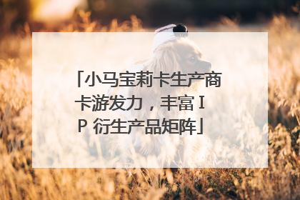 小马宝莉卡生产商卡游发力，丰富 IP 衍生产品矩阵