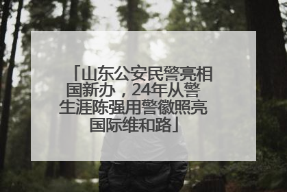 山东公安民警亮相国新办，24年从警生涯陈强用警徽照亮国际维和路