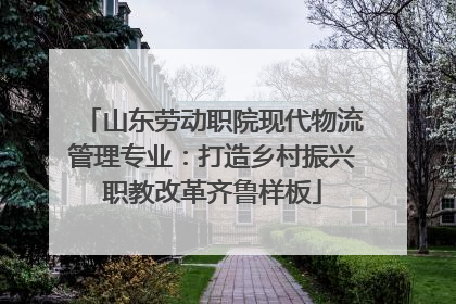 山东劳动职院现代物流管理专业：打造乡村振兴职教改革齐鲁样板