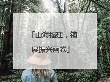 山海福建，铺展振兴画卷