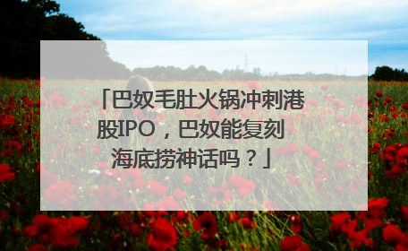 巴奴毛肚火锅冲刺港股IPO，巴奴能复刻海底捞神话吗？