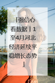 强信心 看数据丨1至4月河北经济延续平稳增长态势