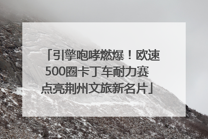 引擎咆哮燃爆！欧速500圈卡丁车耐力赛点亮荆州文旅新名片