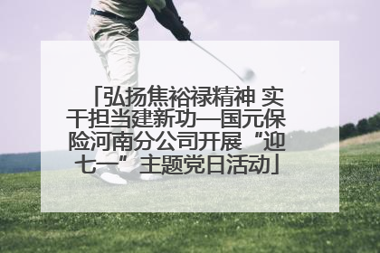 弘扬焦裕禄精神 实干担当建新功—国元保险河南分公司开展“迎七一”主题党日活动
