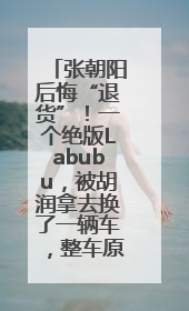 张朝阳后悔“退货”！一个绝版Labubu，被胡润拿去换了一辆车，整车原价值上百万元