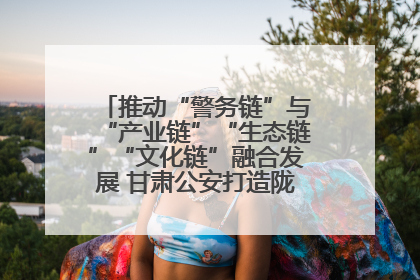 推动“警务链”与“产业链”“生态链”“文化链”融合发展 甘肃公安打造陇原旅游警务品牌