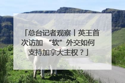 总台记者观察丨英王首次访加 “软”外交如何支持加拿大主权？