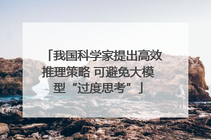 我国科学家提出高效推理策略 可避免大模型“过度思考”