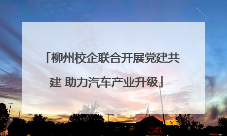柳州校企联合开展党建共建 助力汽车产业升级