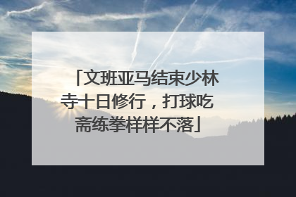 文班亚马结束少林寺十日修行，打球吃斋练拳样样不落