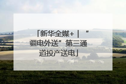 新华全媒+｜“疆电外送”第三通道投产送电