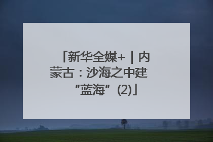 新华全媒+｜内蒙古：沙海之中建“蓝海”(2)