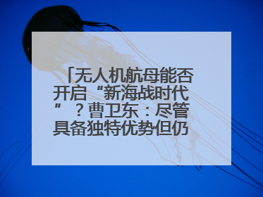 无人机航母能否开启“新海战时代”？曹卫东：尽管具备独特优势但仍无法与传统航母相提并论