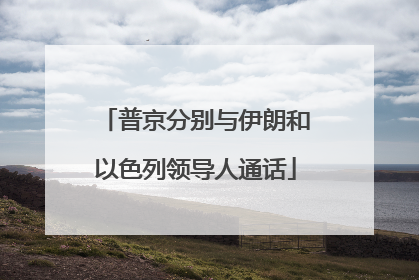 普京分别与伊朗和以色列领导人通话