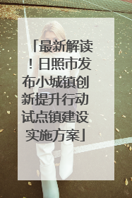 最新解读！日照市发布小城镇创新提升行动试点镇建设实施方案