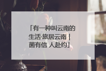 有一种叫云南的生活·旅居云南｜菌有信 人赴约