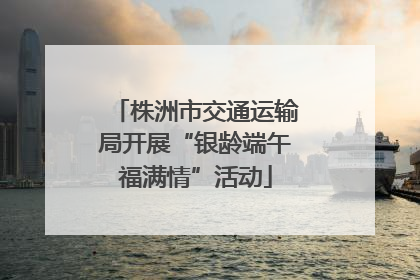 株洲市交通运输局开展“银龄端午福满情”活动