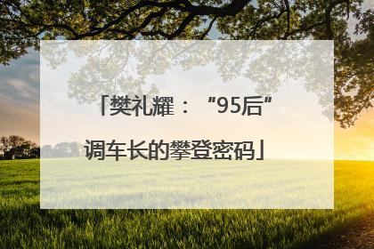樊礼耀：“95后”调车长的攀登密码