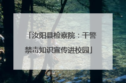 汝阳县检察院：干警禁毒知识宣传进校园