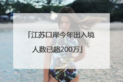 江苏口岸今年出入境人数已超200万