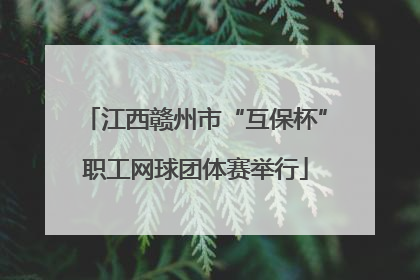 江西赣州市“互保杯”职工网球团体赛举行