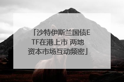 沙特伊斯兰国债ETF在港上市 两地资本市场互动频密
