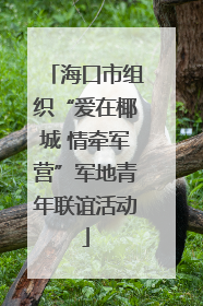 海口市组织“爱在椰城 情牵军营”军地青年联谊活动