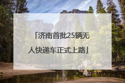 济南首批25辆无人快递车正式上路