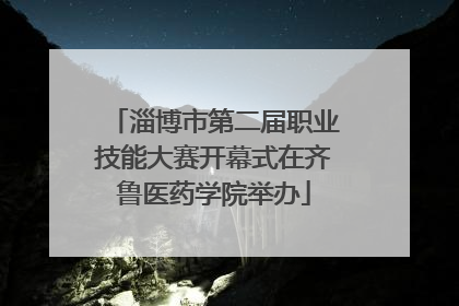淄博市第二届职业技能大赛开幕式在齐鲁医药学院举办