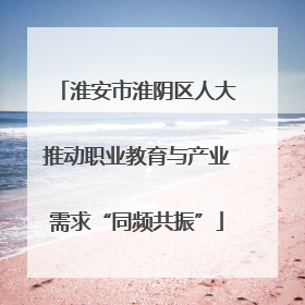 淮安市淮阴区人大推动职业教育与产业需求“同频共振”