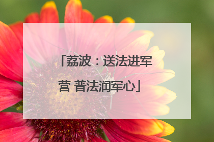 荔波：送法进军营 普法润军心