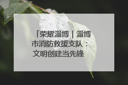 荣耀淄博｜淄博市消防救援支队：文明创建当先锋 蓝焰映红建新功