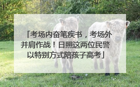 考场内奋笔疾书，考场外并肩作战！日照这两位民警以特别方式陪孩子高考
