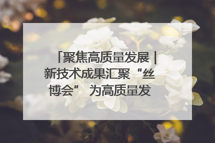 聚焦高质量发展｜新技术成果汇聚“丝博会” 为高质量发展注入新动能