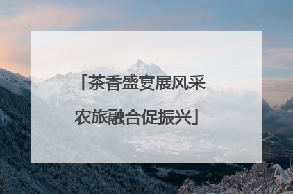 茶香盛宴展风采 农旅融合促振兴