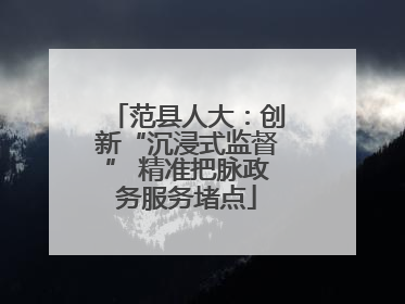 范县人大：创新“沉浸式监督” 精准把脉政务服务堵点