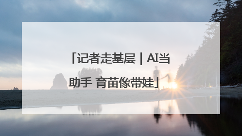 记者走基层｜AI当助手 育苗像带娃