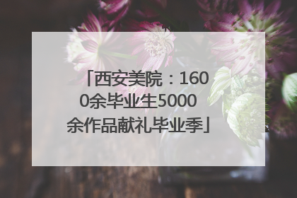 西安美院：1600余毕业生5000余作品献礼毕业季