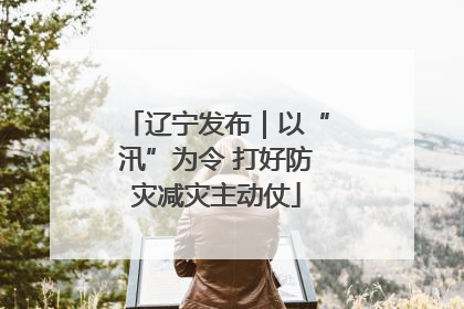 辽宁发布｜以“汛”为令 打好防灾减灾主动仗