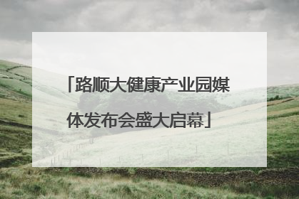 路顺大健康产业园媒体发布会盛大启幕