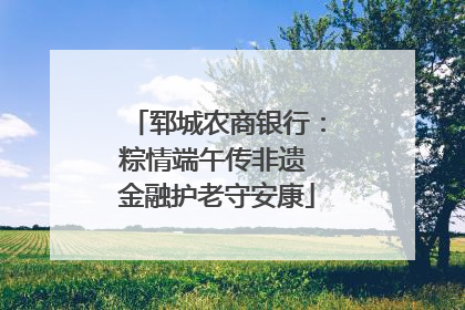 郓城农商银行：粽情端午传非遗 金融护老守安康