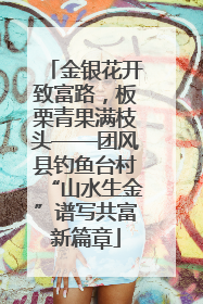 金银花开致富路，板栗青果满枝头——团风县钓鱼台村“山水生金”谱写共富新篇章