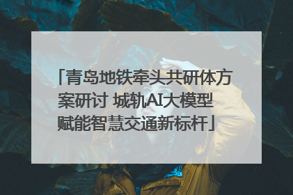 青岛地铁牵头共研体方案研讨 城轨AI大模型赋能智慧交通新标杆