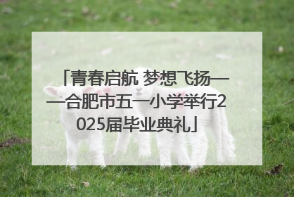 青春启航 梦想飞扬——合肥市五一小学举行2025届毕业典礼