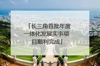长三角首批年度一体化发展实事项目顺利完成