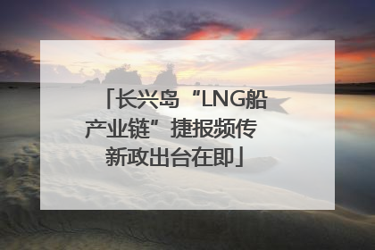 长兴岛“LNG船产业链”捷报频传 新政出台在即