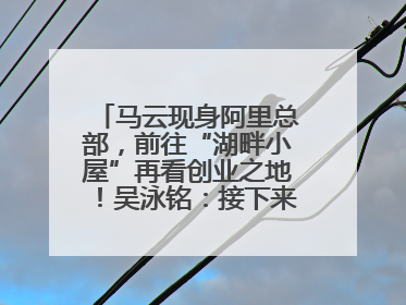 马云现身阿里总部，前往“湖畔小屋”再看创业之地！吴泳铭：接下来将以饱和式投入的打法，聚焦于几大核心战役