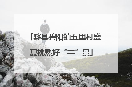 黟县碧阳镇五里村盛夏桃熟好“丰”景